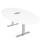 Skutchi Designs 45.25 in W, 71.5 in L, 29 in H, Engineered Wood Top, White HAR-OVL-46x72-T-ELEC-XD09 - alternate 1